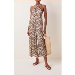 Cloe Cassandro Ruby Printed Silk Jumpsuit